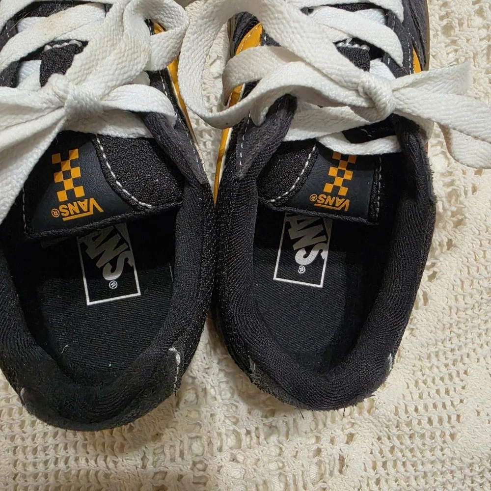 Vans Caldrone Charcoal/Yellow/Gum Suede Mesh Boy's Skate Shoes - Size 13‎